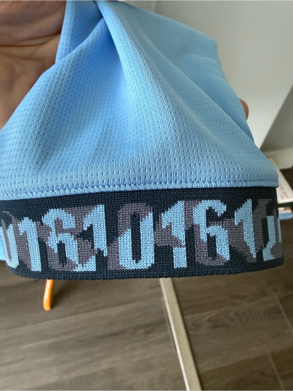 Manchester City Puma Long Sleeve Home Jersey - Sky Blue - Size Medium - Picture 5 of 7